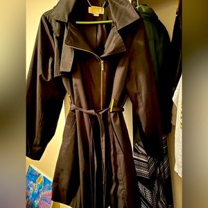 Black belted Michael Kors trench coat.  Great Shape